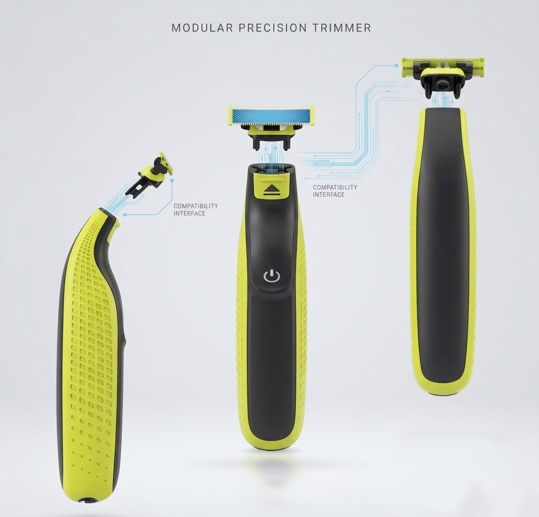 Lot de 2/3/4/6 lames de rechange en acier inoxydable compatibles avec tous les modèles OneBlade -Lames anti-friction (4)