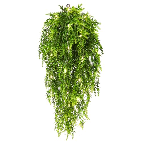 RECUTMS Large Hanging Ferns Artificial Plants Fake for Outdoors Vines