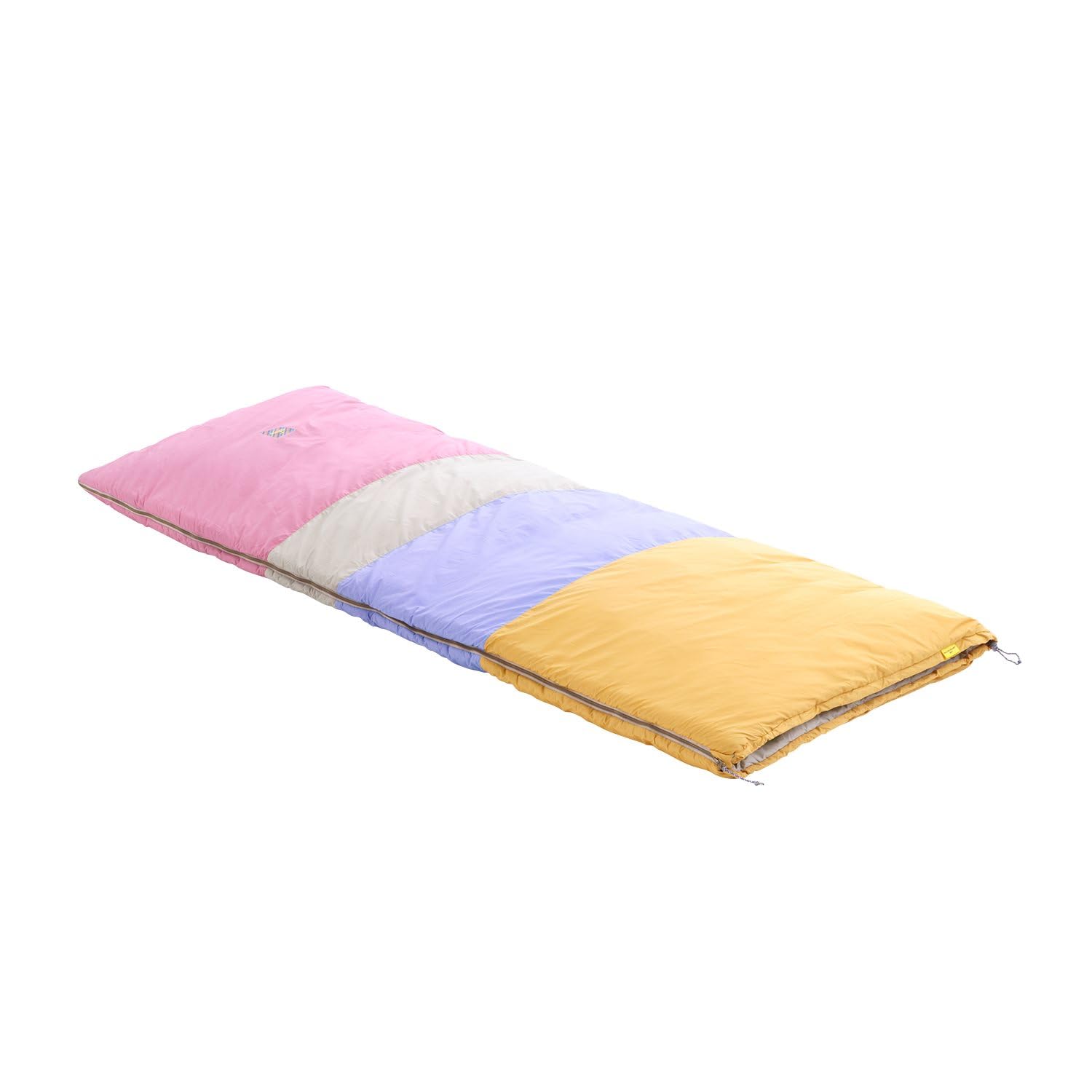 NOMAD® Blazer Multicolour Schlafsack | Reißverschluss linksseitig | Baumwolle | Gefütterter Zugluftschutz | Füllung aus recyceltem Polyester