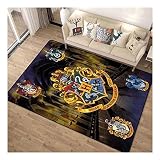 Alfombra De Pelo Corto Alfombra Moderna Fácil De Cuidar Suaves Alfombras Mullidas para Salón Dormitorio Baño Sofá Silla Cojín Impresión De Harry Potter 60x90cm (LxW)