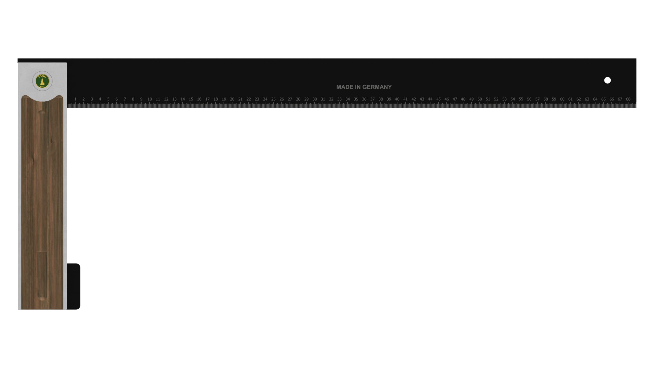 ULMIA Ángulo de precisión de aluminio (ángulo) – Longitud del riel 75 cm – 500-750