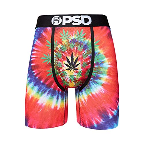PSD Men's Tie Dye Weed Print Boxer Briefs (Multi, Small) 2 PSD Men's Tie Dye Weed Print Boxer Briefs (Multi, Small) - Image 3