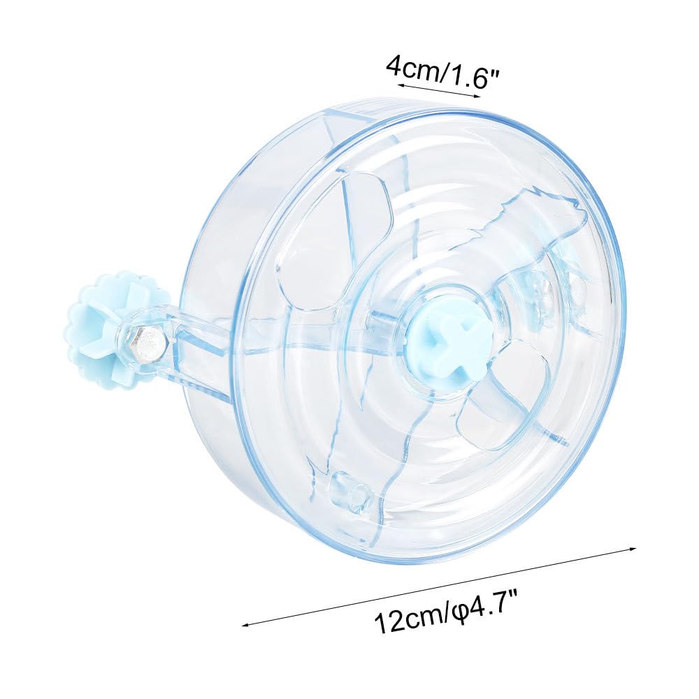 Parrot Spinner Toy,Interactive Spinner Rattle Toy for Bird Chewing Entertainment Exercise Conure Budgies, blue - Image 4