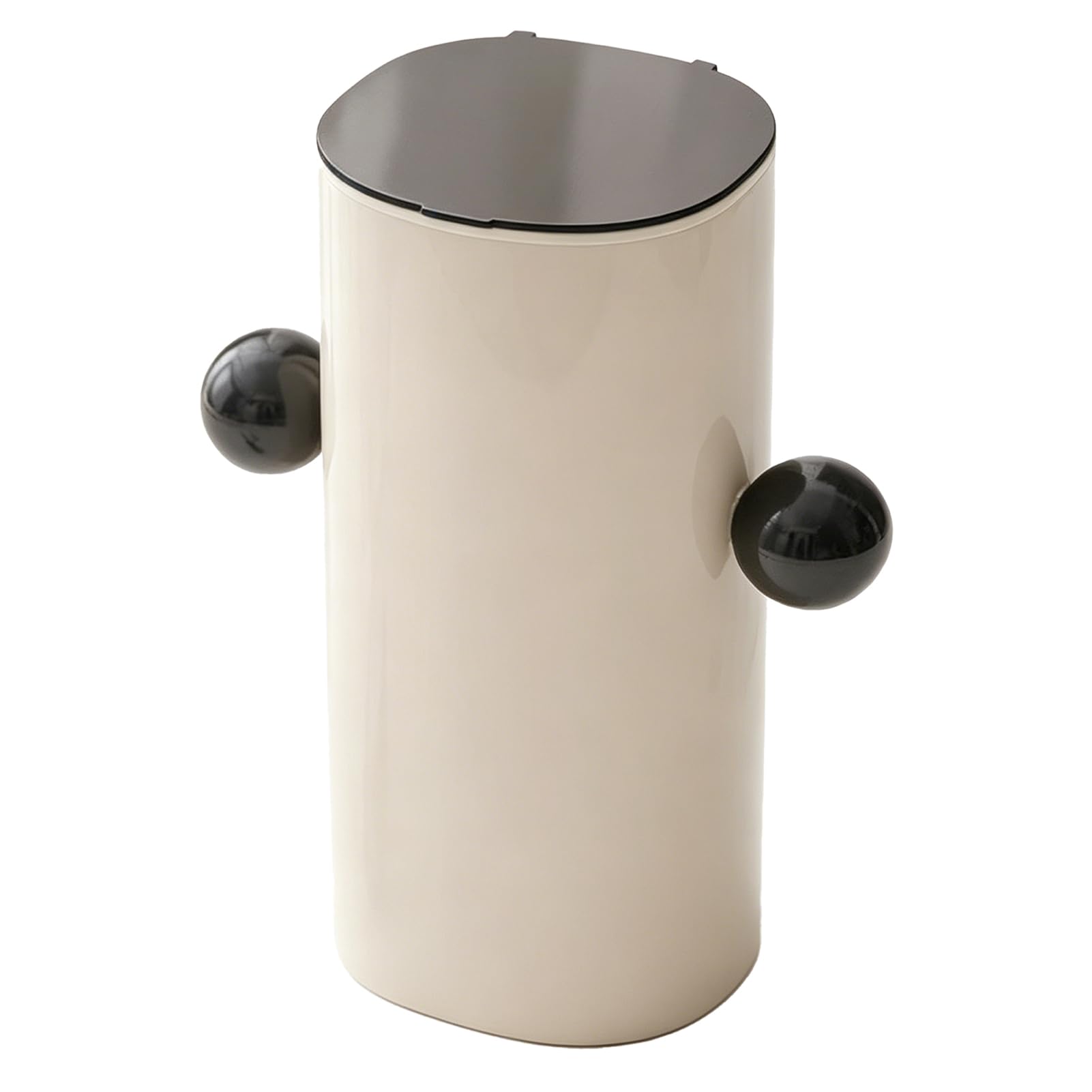 Cocoarm Porta Pennelli per Trucco con Sollevamento Automatico, Organizer per Pennelli Cosmetici in Plastica e Acciaio Inossidabile, 4 Scomparti, un Coperchio con Sollevamento a Chiave, Portaoggetti