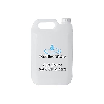 Distilled Water for Battery, Inverter, Laboratory, Steam Appliances (5 Ltr.)