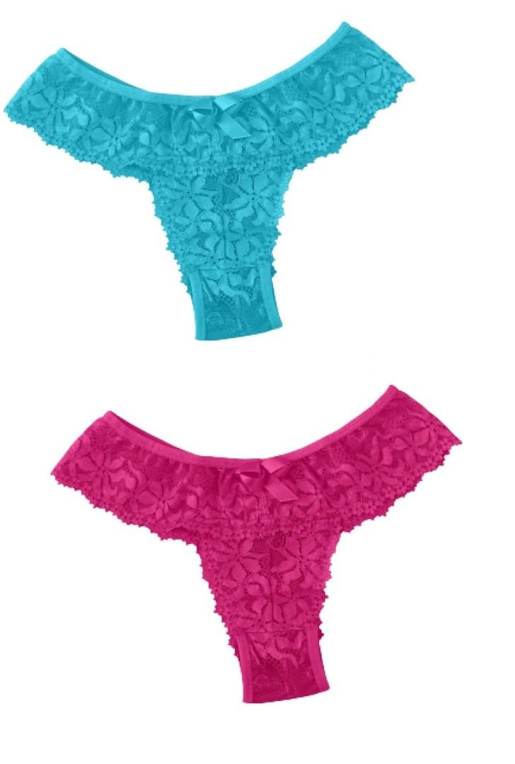 Pack of 2 Women's Full Comfortable Net High Rise Pull-On Panties | Free Size-image-33