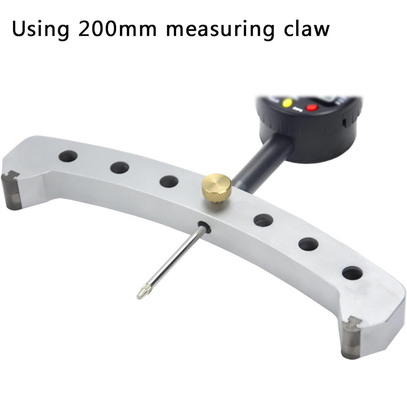 Digitales Radius-Messgerät, elektronisches Innen- und Außenradius-Messgerät, hochgenaues Messwerkzeug, Messbereich 0-50,8 mm mit 200 mm Messbacke