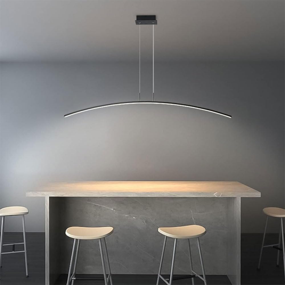Hanging lamp LED moderne réglable avec télécommande pour bureau et bar - 8