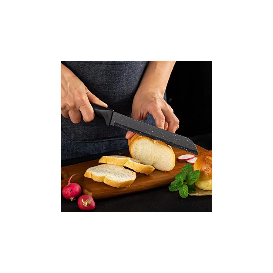 Kitchen-Knife-Set-Non-Stick-14-Pcs-Knives-Set-with-Block-Sharp-Stainless-Steel-Knife-Sets-Contain-6-Steak-Knives-Clear-Acrylic-Stand-Nonstick-Chef-Knife-Best-Gift Kitchen Knife Set Non Stick 14 Pcs Knives Set with Block Sharp Stainless Steel Knife Sets Contain 6 Steak Knives, Clear Acrylic Stand Nonstick Chef Knife Best Gift