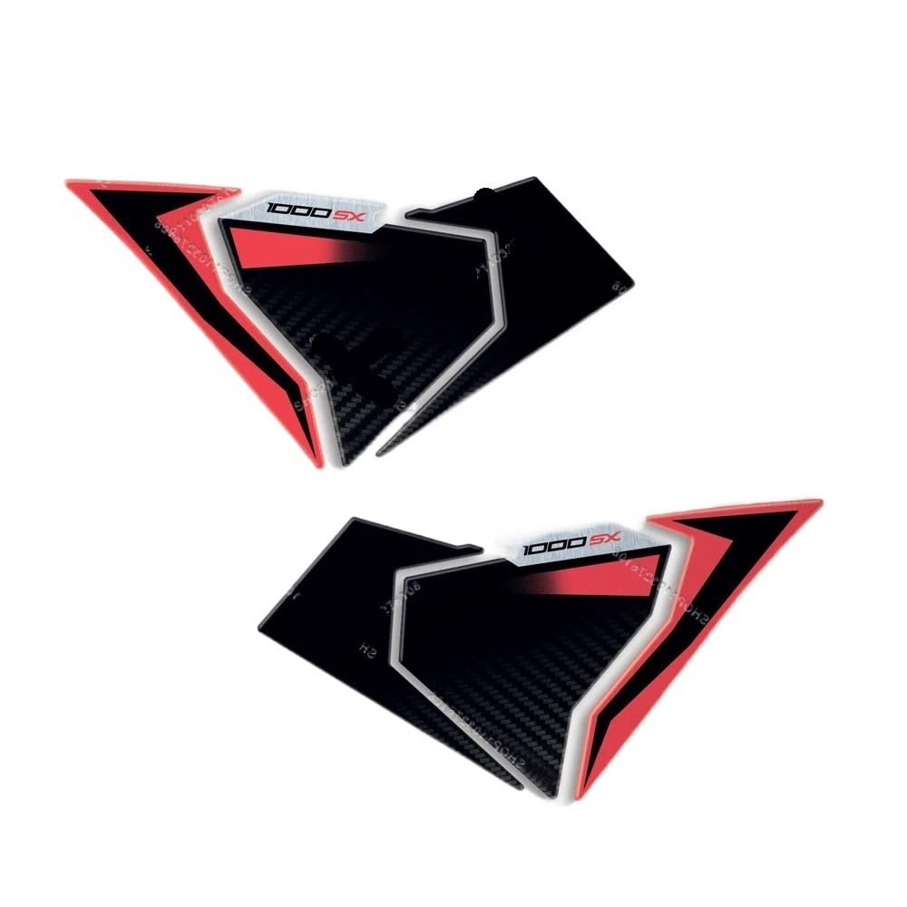 Motorcycle Side Tank Pad Protector Sticker Decal Anti-Slip Gas Knee Grip Tank Traction Pad for Kawas&AKI Ninja 1000 SX 2024 Tanks Pad Protector