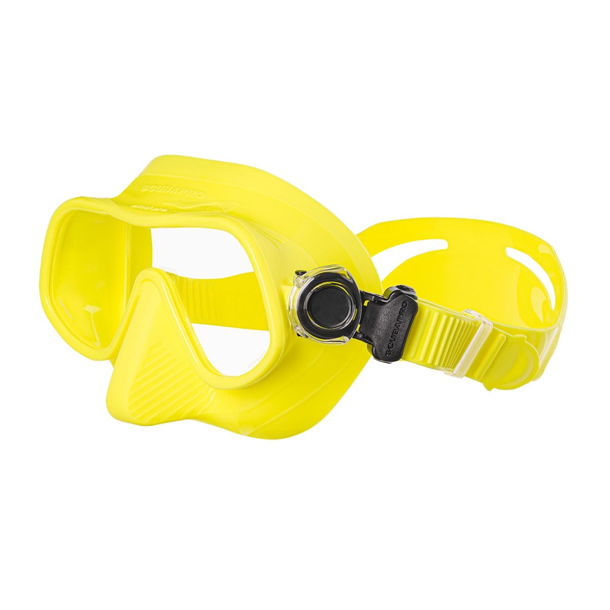 SCUBAPRO Steel Pro Scuba Diving Mask for Freediving, with Single Lens and Frameless, Low Volume Design, Yellow