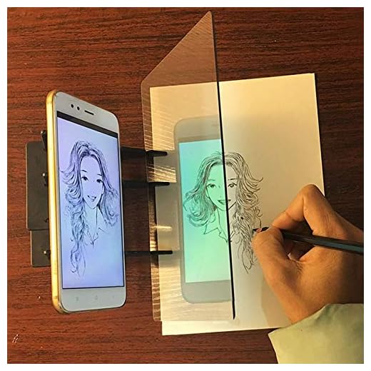 Proyector de dibujo con almohadilla de copia de seguimiento óptico portátil de acrílico para pintura de anime, dibujo de arte, dibujo, manualidades