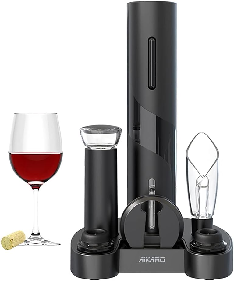 Electric wine opener base set