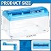 A4 Paper Manual Shredder - Blue Portable Mini Paper Grinder Capacity 3L for A4 Files Documents Straight Cutting Tool Home Office Desktop Supplies WD23BL