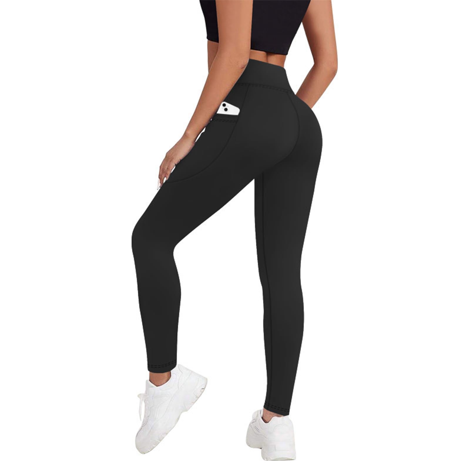 Yoga Leggings for Women High Waisted Butt Lifting Workout Yoga Pants Athleisure Tummy Control Activewear with Pockets