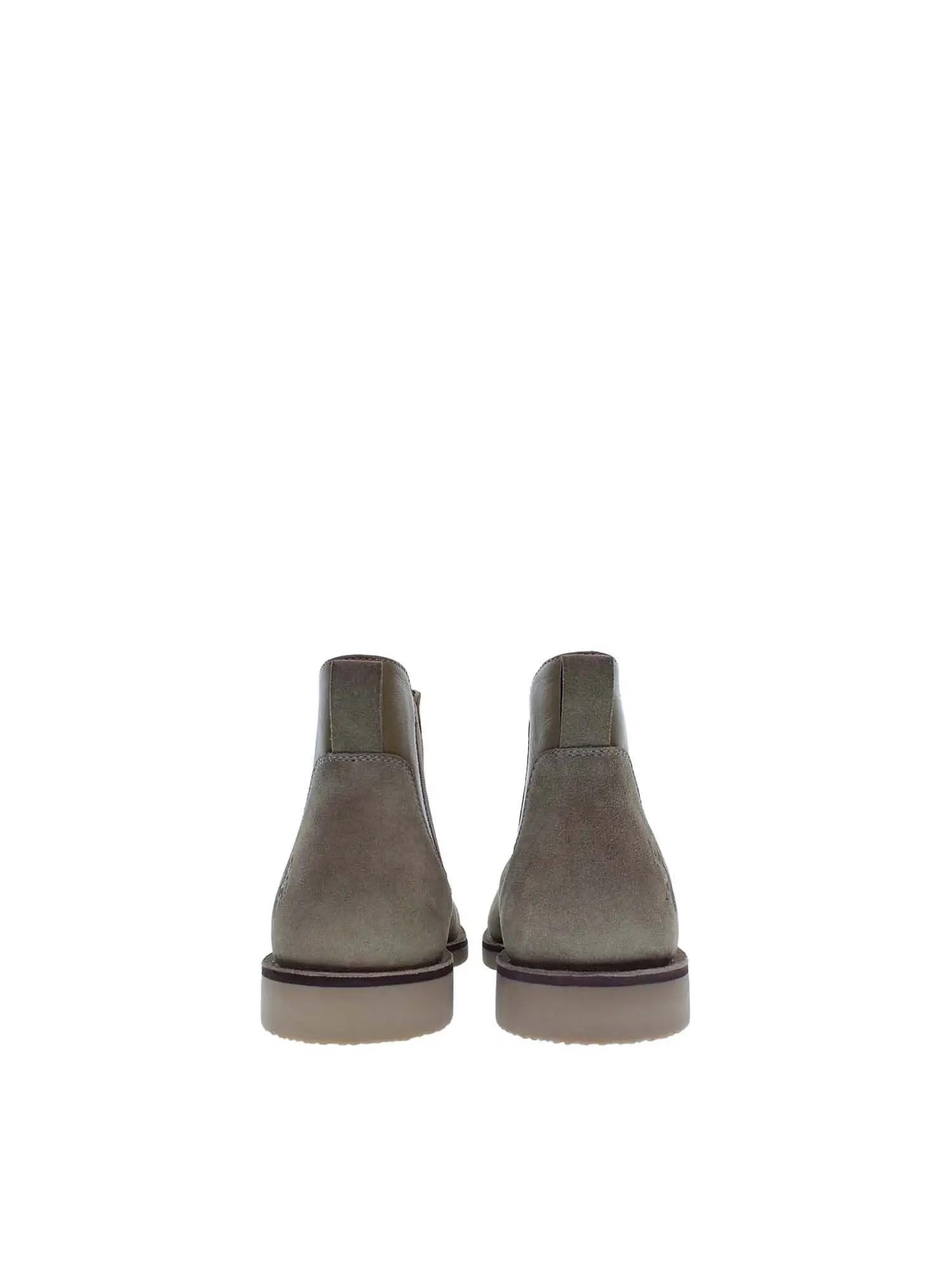 US POLO ASSN Stivaletti Chelsea da Uomo in Camoscio Beige, Suola in Gomma, Fodera in Pelliccia Sintetica, Taglia 45, MUST009, per Uso Quotidiano
