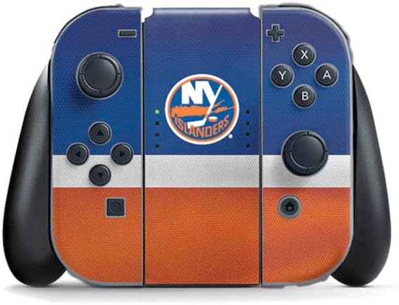 Skinit Decal Gaming Skin Compatible with Nintendo Switch (2017-2021) Joy-Con Controller - Officially Licensed NHL New York Islanders Jersey Design