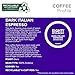 Eight O'Clock Dark Italian Espresso Coffee, Keurig Single Serve K-Cup Pods, Dark Roast, 32 Count
