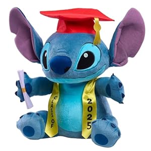 Justplaydisneystitchclassof2025graduation13inchlargeplushstitchstuffedanimalbluealienkidstoysforages2up Urban Country Home Decor Just play disney stitch class of 2025 graduation 13 inch large plush stitch stuffed animal blue alien kids toys for ages 2 up urban country home decor