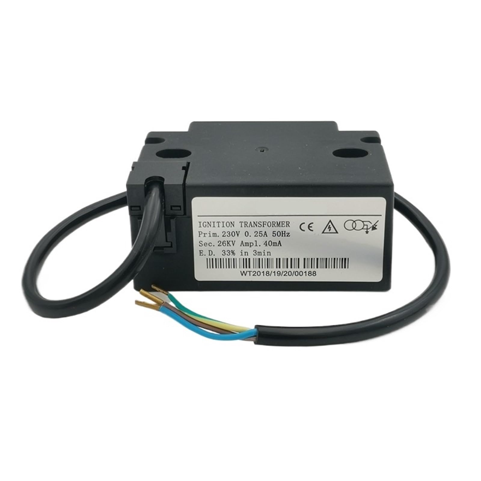 Encendido de Doble electrodo for Quemador de Aceite Usado, Encendido por pulsos Universal de Alto Voltaje de 26 kV.(26KV Transformer)