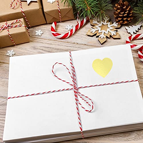 Oupados 1000 Pz Adesivo Cuore d'Oro Adesivo di