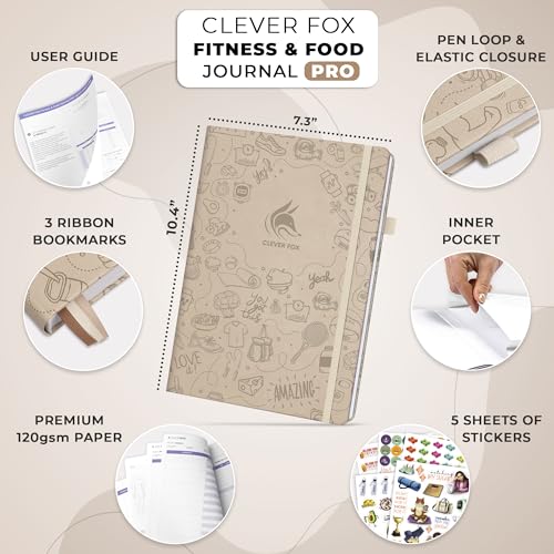 Clever Fox CFFFPRO Fitness & Food Journal Pro – Daily Workout & Meal Planner thumb #1