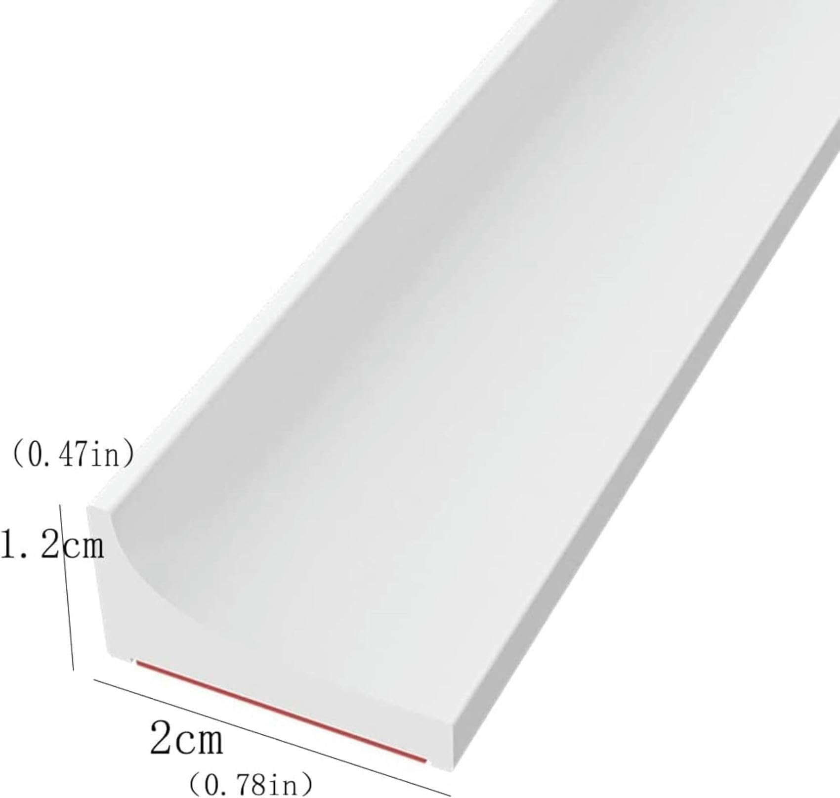 Silikonowa taśma uszczelniająca, Korek wodny Łazienka Prysznic Podłoga w kuchni Biała Wiele rozmiarów(300cm)