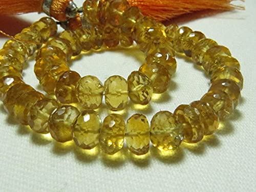 Citrine perles précieuses pour fabriquer un cadeau d'anniversaire