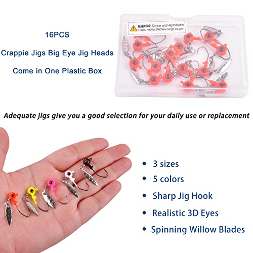 Leurres de crappie peints pour attraper le bar difficile en eau douce