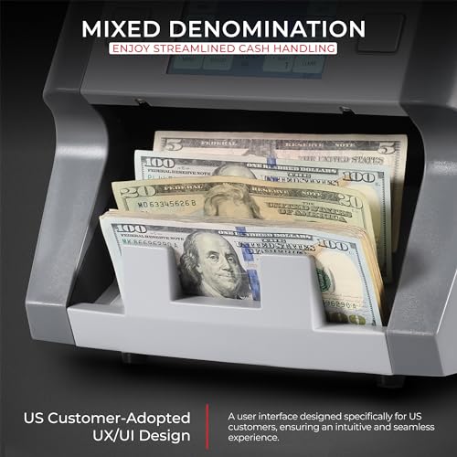 Image of Cassida Money Mixed Bill Counter I Business Grade I 1-Pocket I 8800R V2