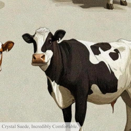Tapis de douche vache rond 1m antidérapant déco chambre bébé - 3