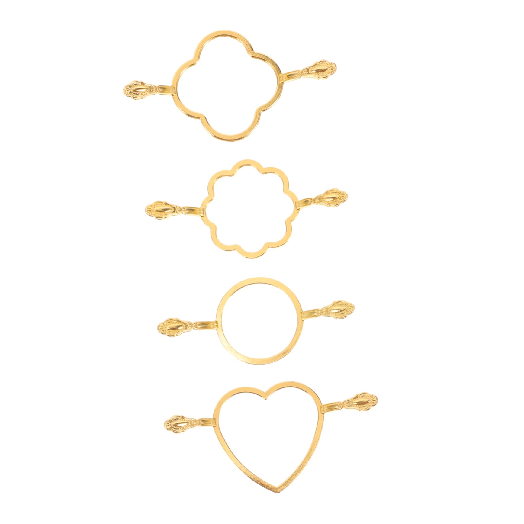 Uonlytech 5 Sätze Runde Blumendichtungsform Stempelformen Für Wachssiegel Brief Wachsform Wachssiegelstempel Formen Für Handwerk Stempelformen Zum Basteln Prägeform Metall Golden 4 Stück * 5