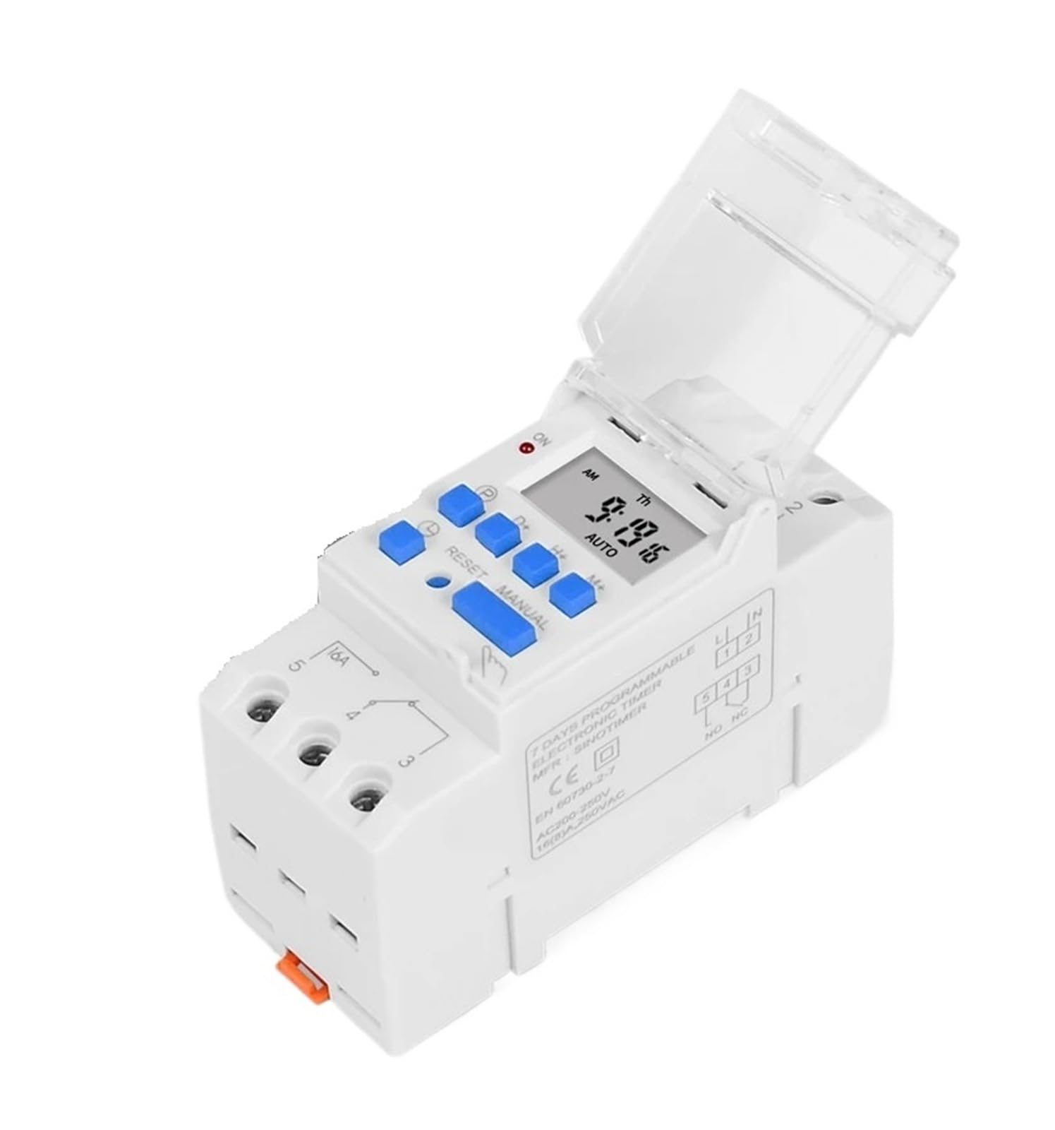 Temporizador Relé Temporizador Control AC 220V 16A Montaje en riel DIN(85-265V AC)