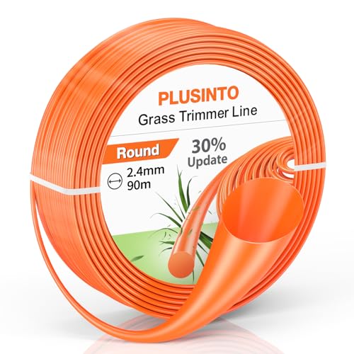 Lsnisni Filo per Decespugliatore, 2,4mm × 90m, Fili Tondo Universale in Nylon di Ricambio per...