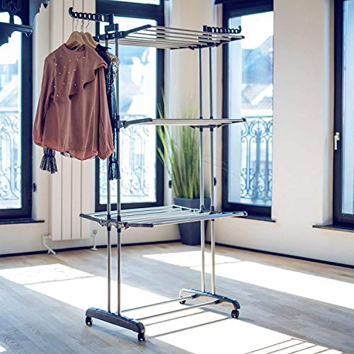 Stendibiancheria a torre da interni con braccetti