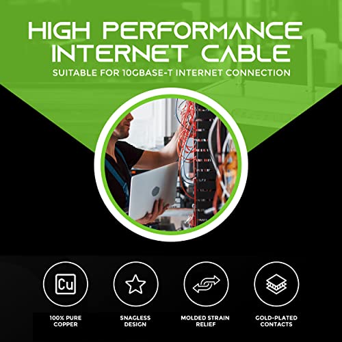 GEARit 10Pack Cable Ethernet Cat6 2ft y 50ft miniatura 2