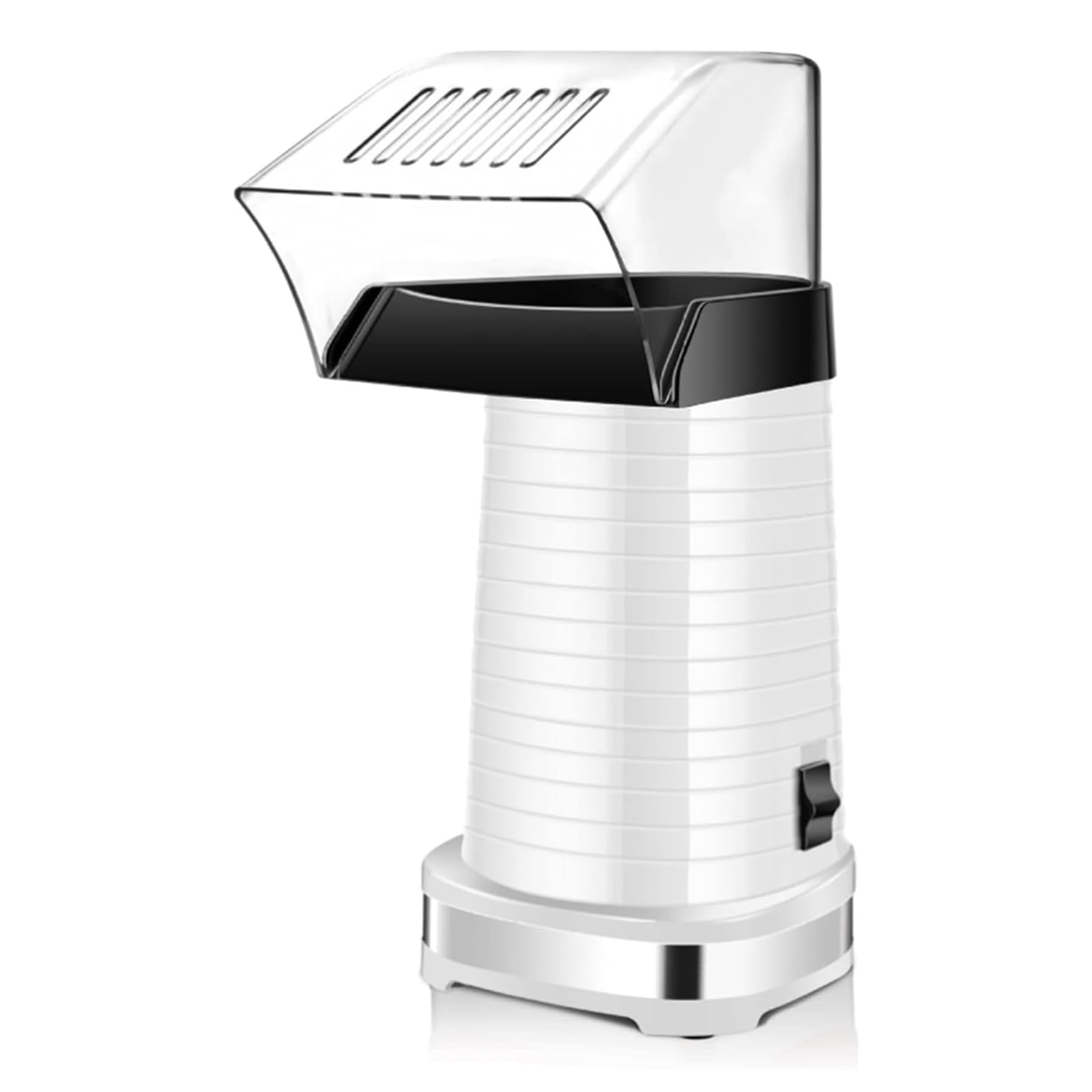 Maszyna do robienia popcornu, maszyna do popcornu 1200 W, 3 minuty szybkiego popcornu z górną pokrywą do domu, imprezy i rodziny,White