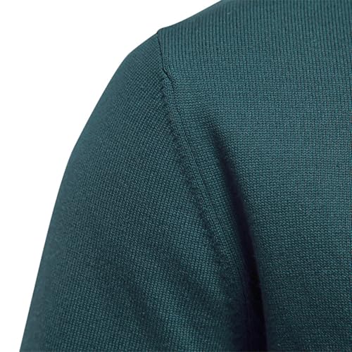 Dgoopd Cardigan Sweaters for Men Button Down Knit Sweater Stand Collar Cardigan Long Sleeve Warm Sweaters with Pockets4