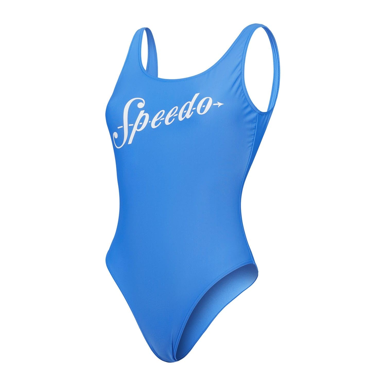 Speedo Costume da bagno intero da donna con logo profondo U-Back in blu
