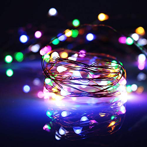 String Lights, Waterproof LED String Lights,2 Pack 20ft 60 LED Festival Decorations Crafting Battery Powered Copper Wire - Additional View