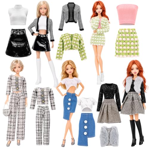 14 PCS Doll Clothes & Accessories for 11.5 Inch Girl Dolls Fashion Set - image 1