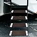Camco 42963 Brown Premium Wrap Around RV Step Rug (PVC Material (17.5