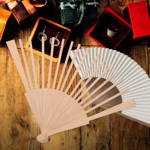 STOBOK Diy Holz Fächerrahmen 23Cm 16 Fächerknochen Tragbarer Klappbarer Lüfterrahmen Für Handwerk Basteln Wanddekoration