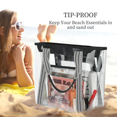 Bolso Tote Transparente Fammart 12x6x12 con Cierre miniatura 5