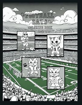 Paperback Football Cats: Coloring Book