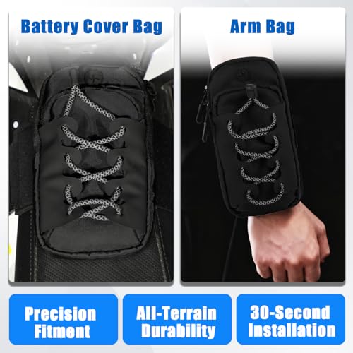 Image of Electric Dirt Bike Bag for Surron LBX Tuttio Soleil 01 Yozma IN10 | Fits Eride Pro SS SR S, Hyper Bee, Rawrr Mantis & Mini, Storage pouch for phone holder keys & card, Heavy-duty Oxford cloth