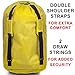Car Seat Travel Bag - Ultra Rugged Ballistic Nylon, Best for Airport Gate Check in Bag for Car Seat Comfortable Padded Shoulder Strap and Carry Handle, Yellow