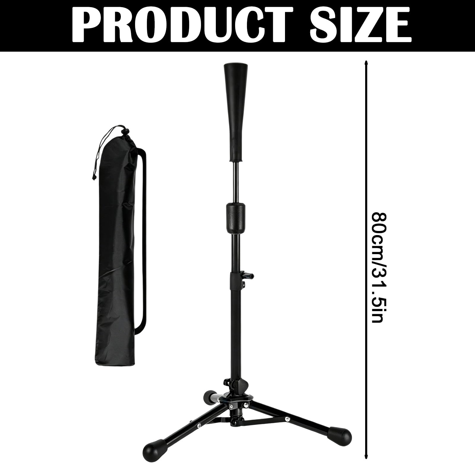 BORDEAG Baseball & Softball Batting Tees,Treppiede da Baseball,Attrezzature per l'allenamento Baseball , Tee da Baseball per colpire supporto palla da baseball portatile per migliorare swing