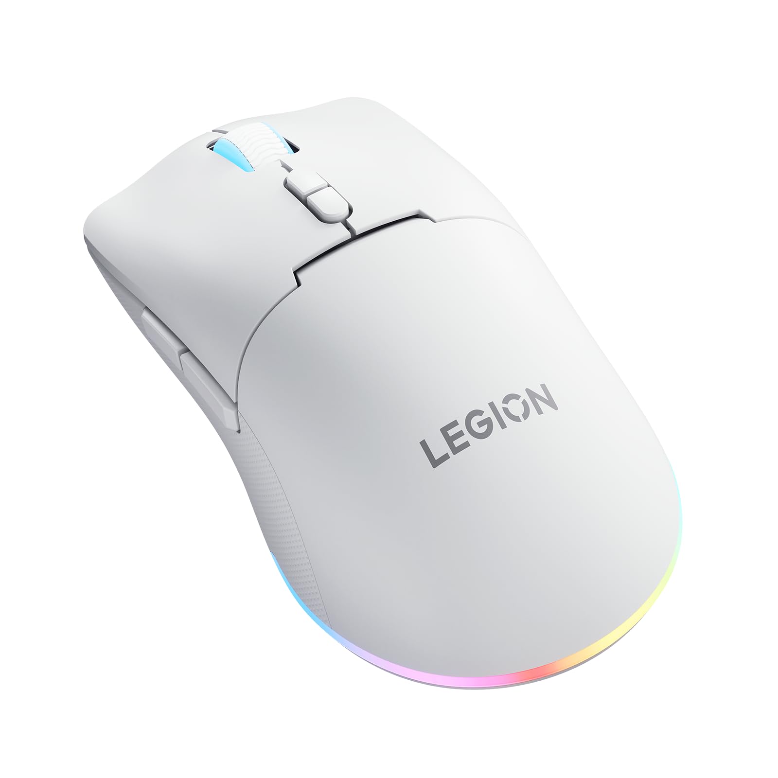 Lenovo Legion M220 Wireless RGB Gaming Mouse Tri-Mode connectivity (Bluetooth, 2.4GHz, Wired), Upto 5000DPI, 20million clicks, Rechargeable Battery, Ambidextrous, 95g, Glacier White-image-12