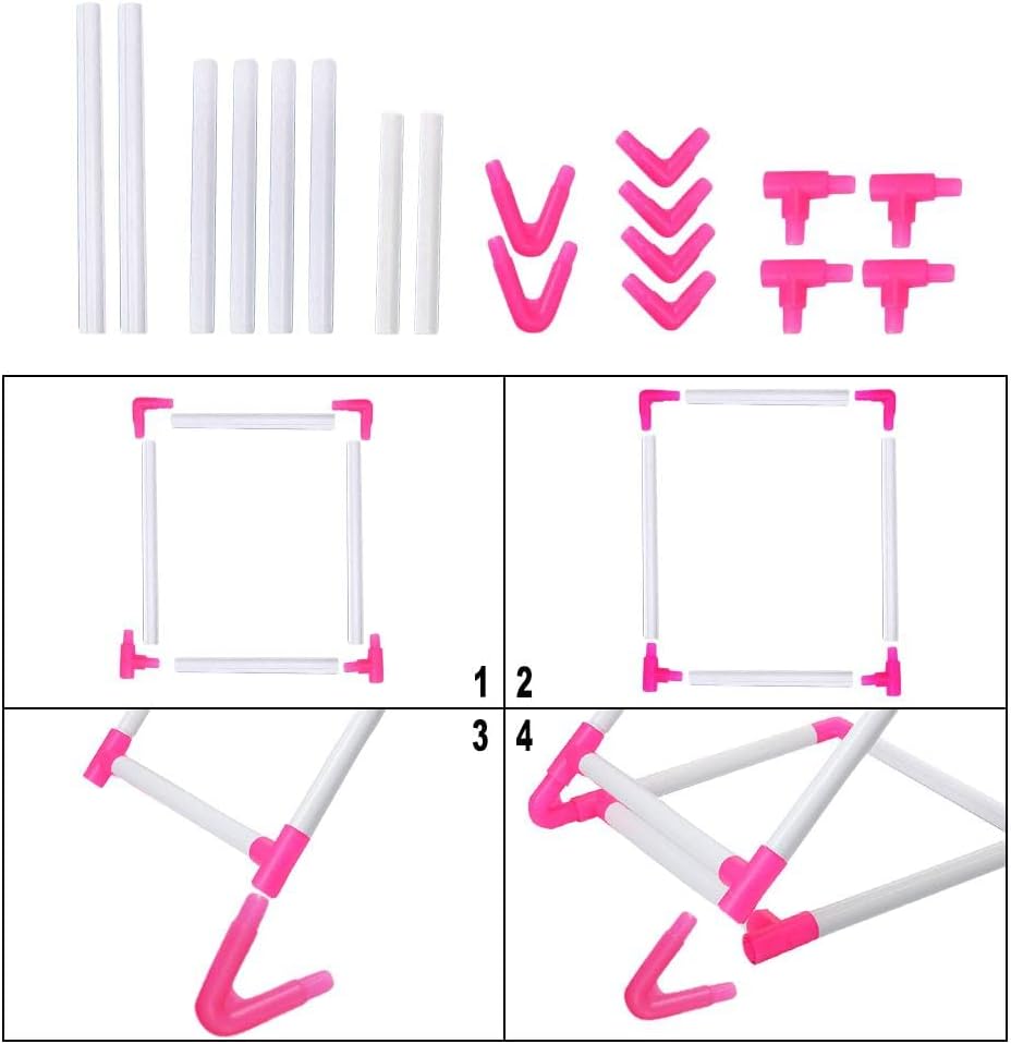 Harilla Embroidery Clip Frame, Rectangular Sewing Hoop Tools, Cross